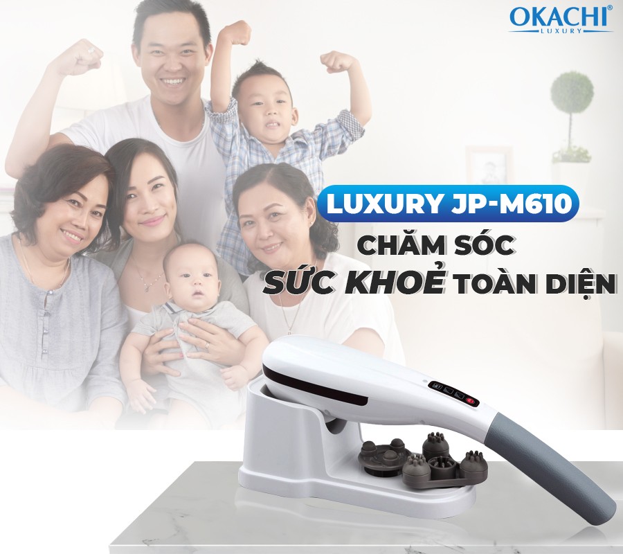 Máy massage cầm tay hồng ngoại OKACHI LUXURY JP-M610